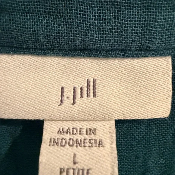 🌸J. Jill Gauze Deep Teal Dress (LP) - Picture 5 of 5